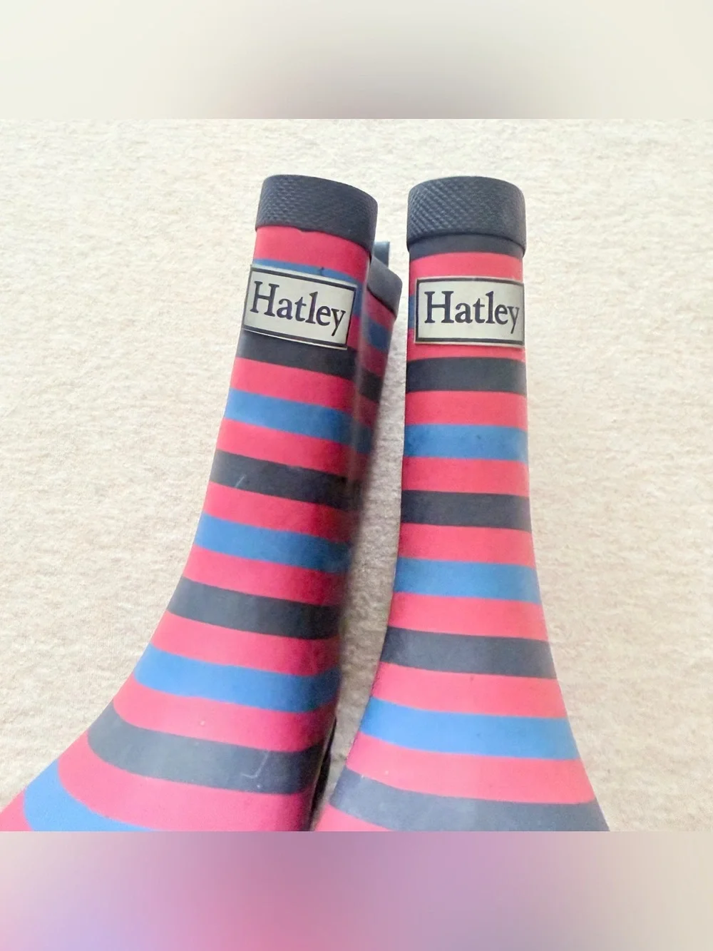 Hatley Kids Pretty Stripes Matte Rain Boots